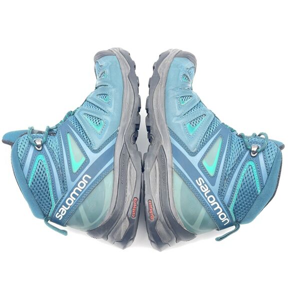 SALOMON Blue Mid Hiking Boots X Ultra Contragrip Men's Size 7 - Picture 6 of 11